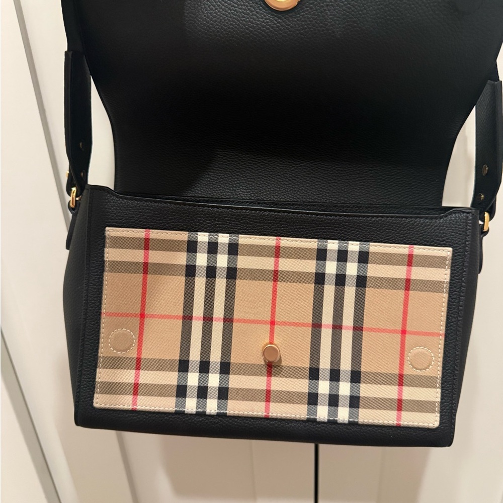 Burberry Black Crossbody Bag with Gold Accents - Picture 3 of 5